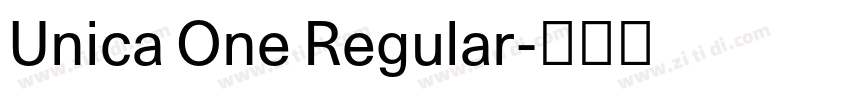 Unica One Regular字体转换 Unica One Regular字体转换